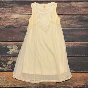 Altar’d State Ladies Cream Lace Overlay Dress Size Medium - Vintage Vibes